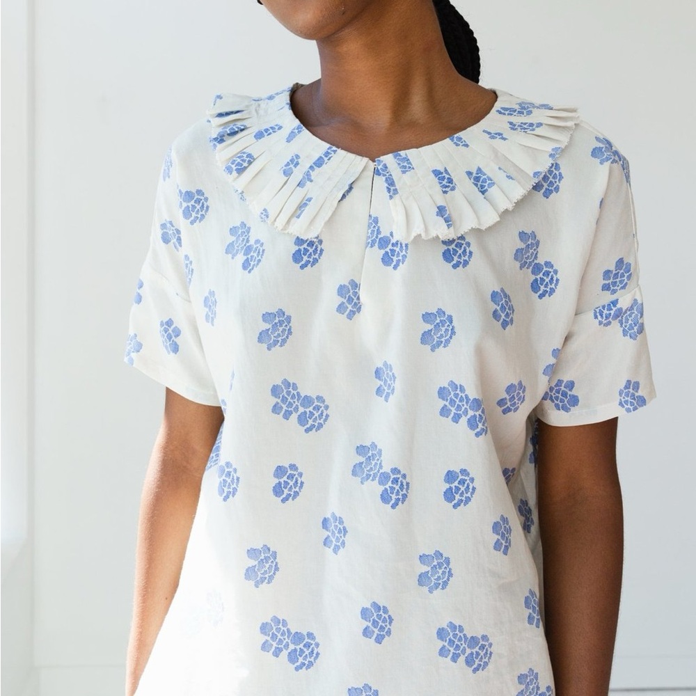 Caron Callahan Arts Silk Cotton Blouse
